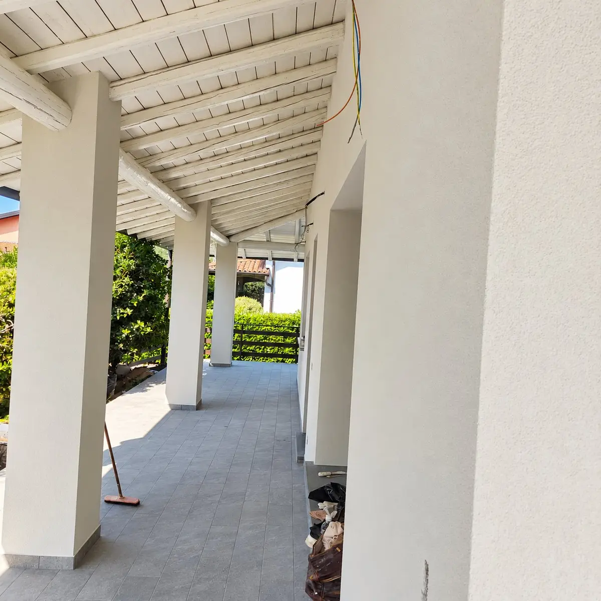 Porticato prospettiva - cantiere di Amici di Egitto Edilizia